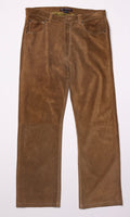 Brown Suede Polo Pants