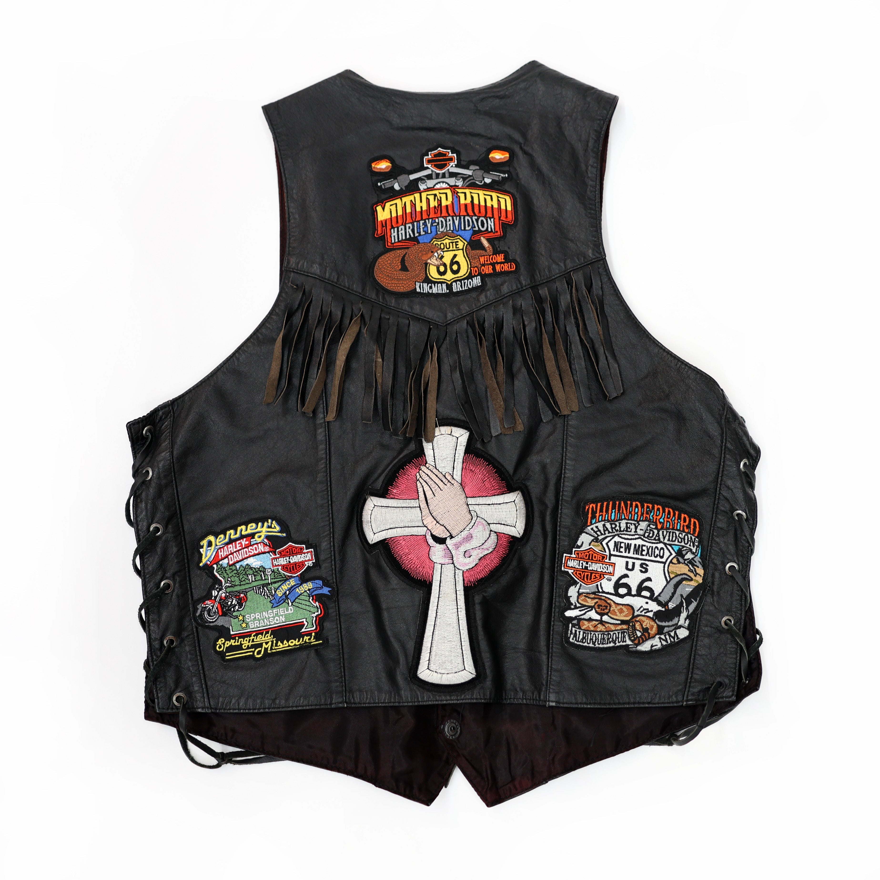 ASCENCIO PINNED LEATHER VEST