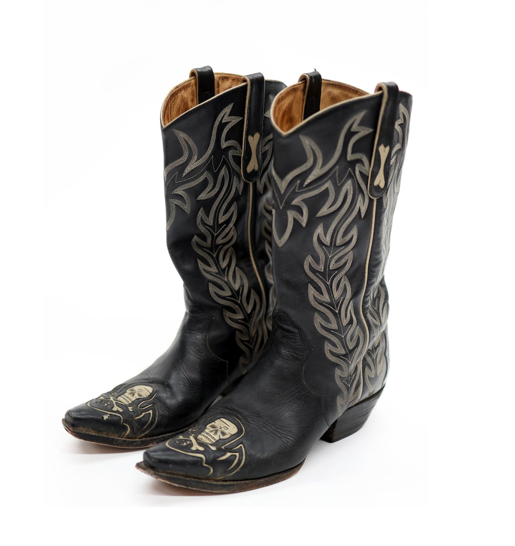 SKULL COWBOY BOOTS