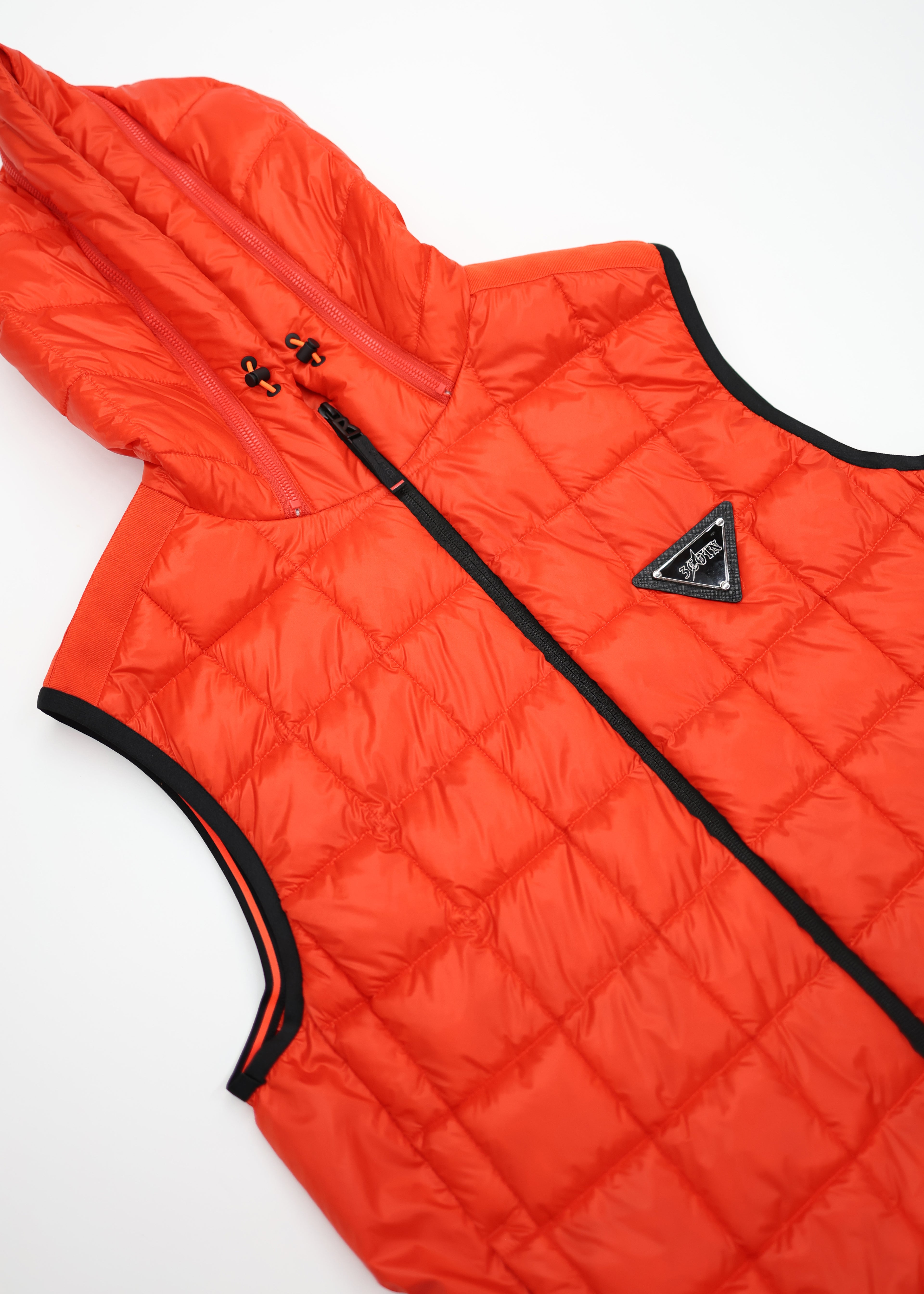 Patched Puffer Vest