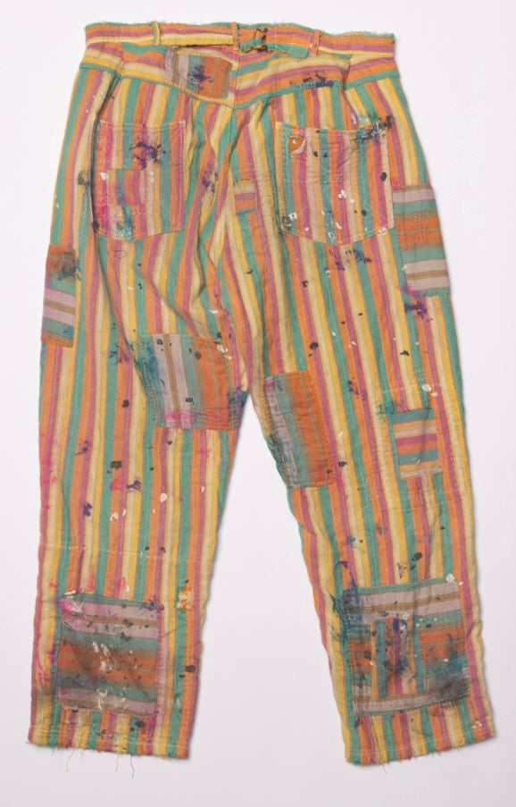 Striped Patchwork Colored Pant
