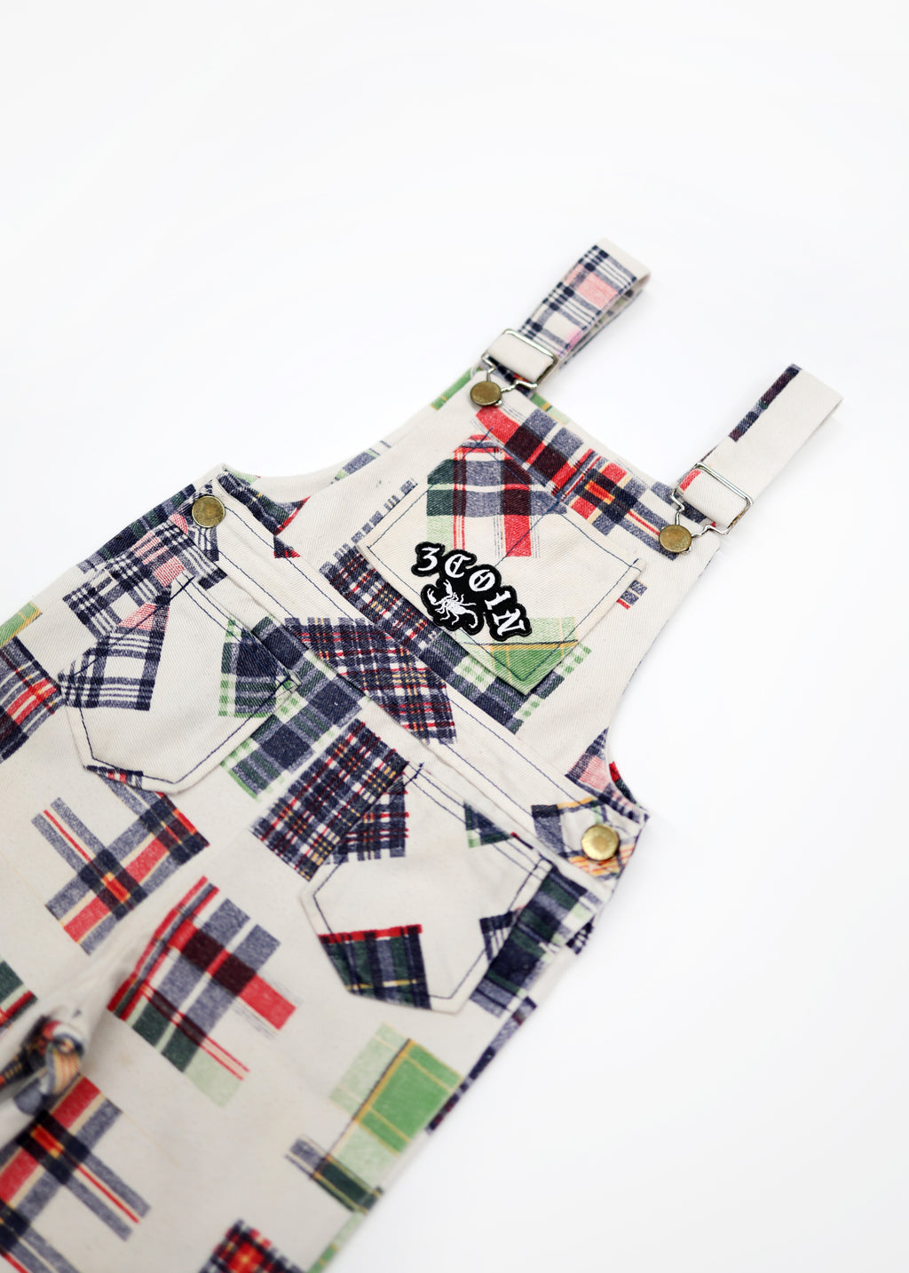 PLAID OVERALLS