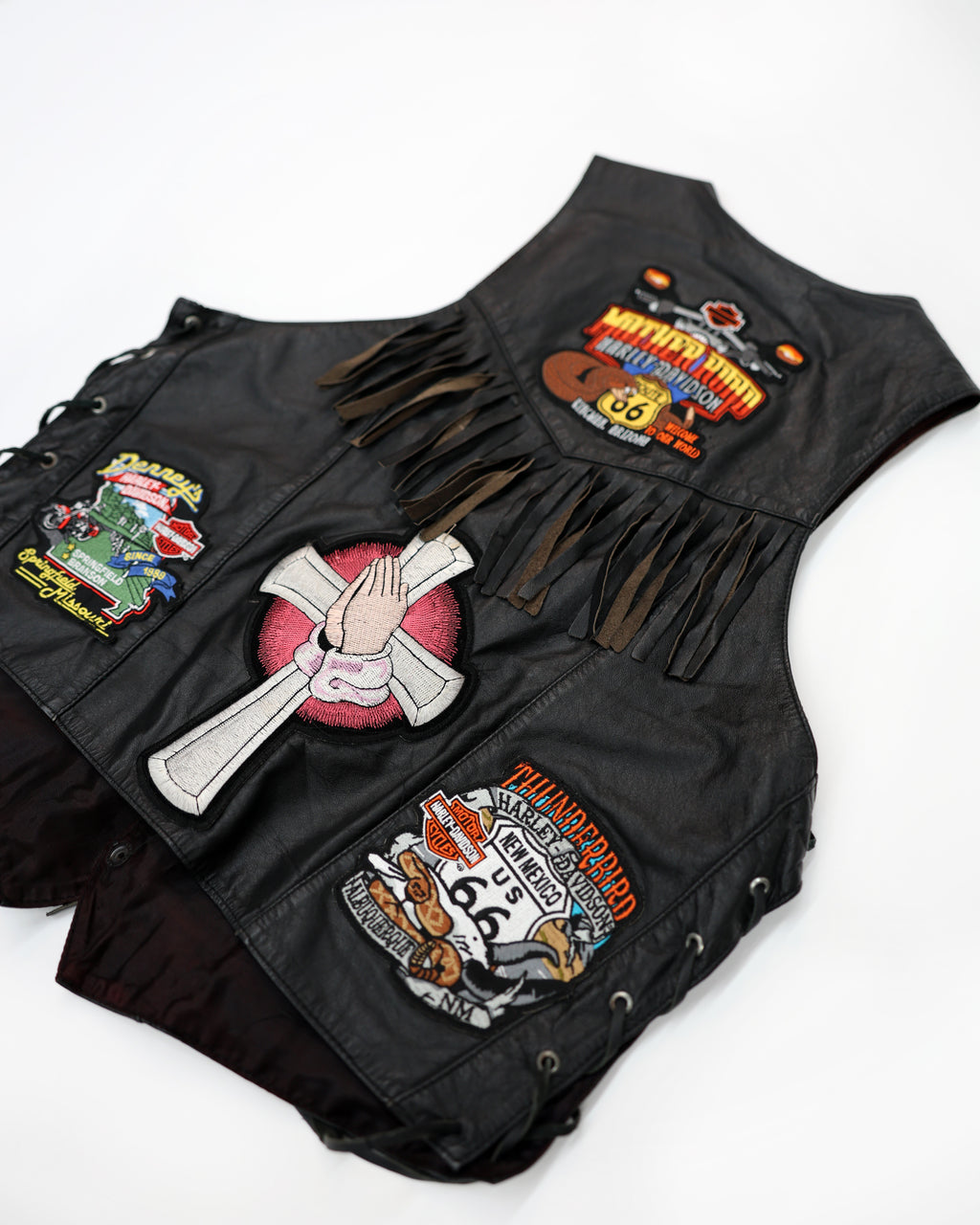 ASCENCIO PINNED LEATHER VEST