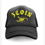 YELLOW SCORPION TRUCKER HAT