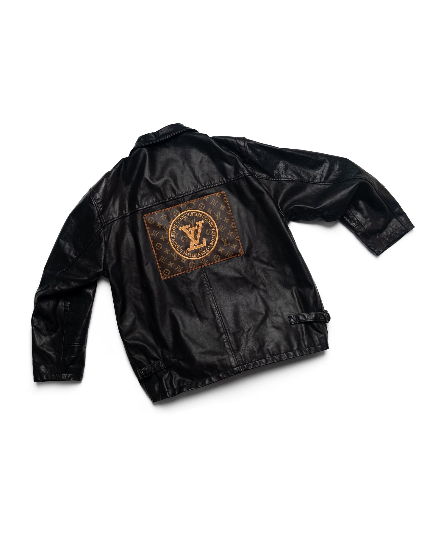 LOUIS VUITTON PATCH LEATHER JACKET