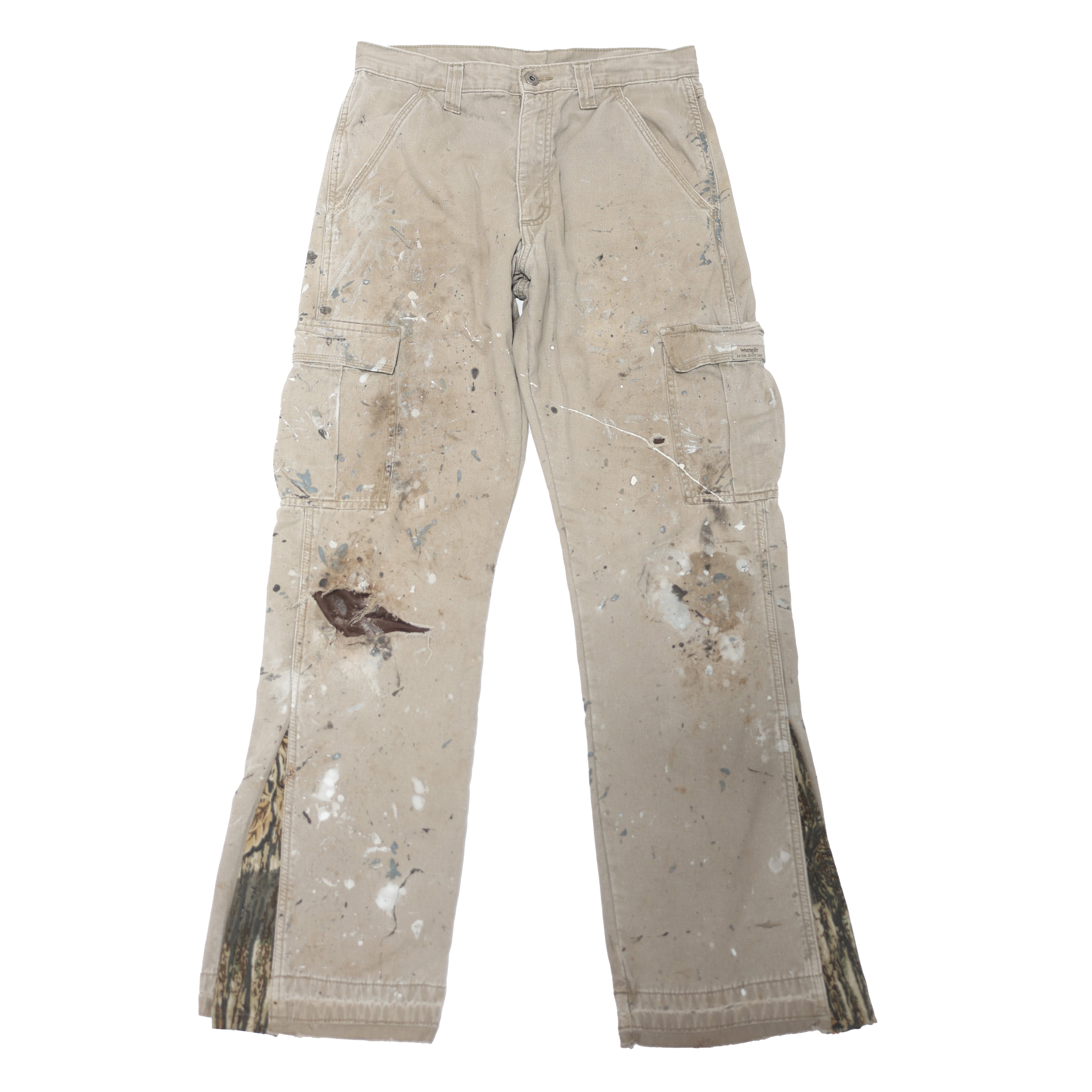 FLARED SPLATTER CARGO PANT