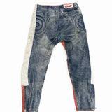 Leather Red Biker Pant