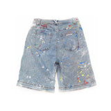 PAINT SPLATTER DENIM SHORTS