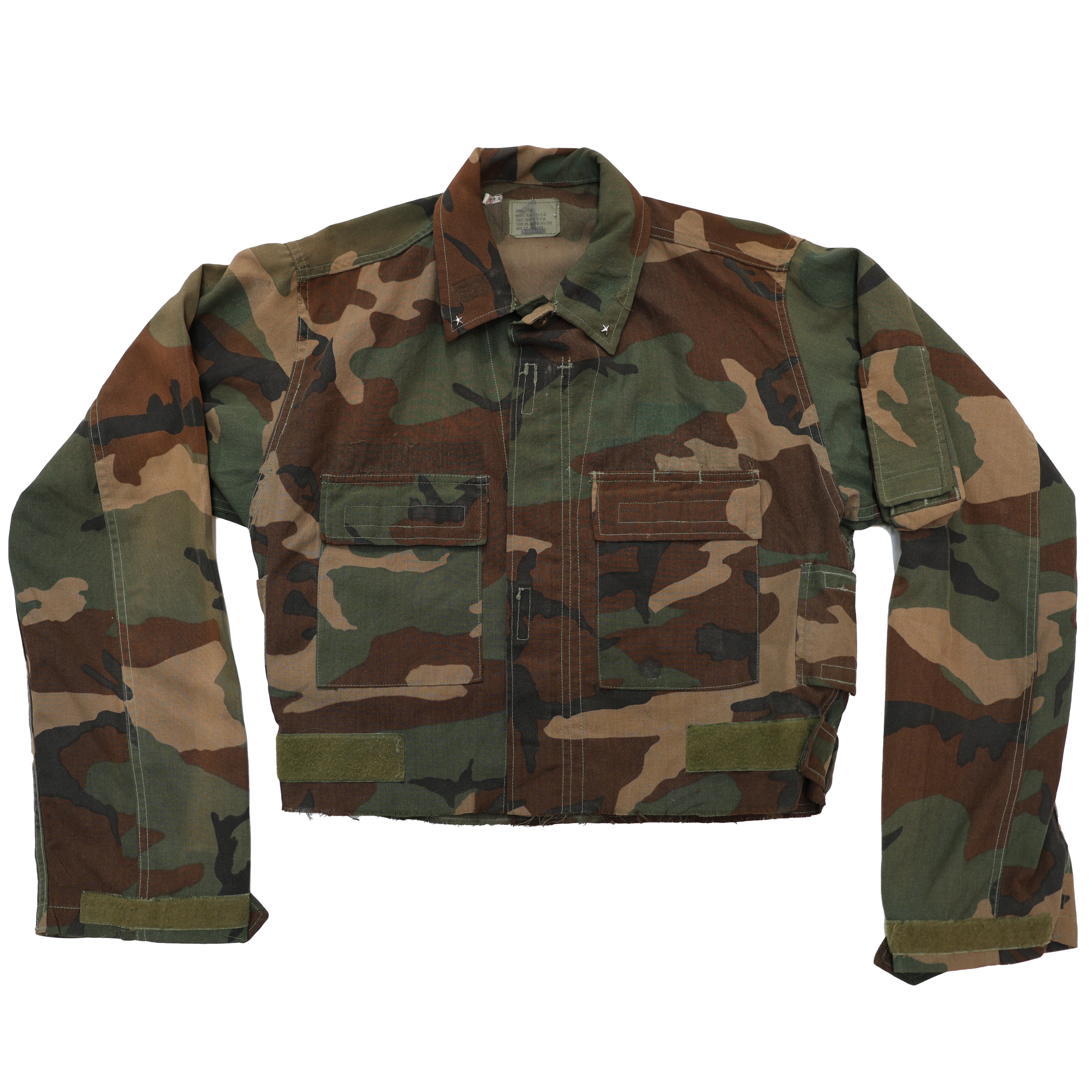 MILITARY CROPPED ZIP-UP
