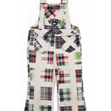 PLAID OVERALLS