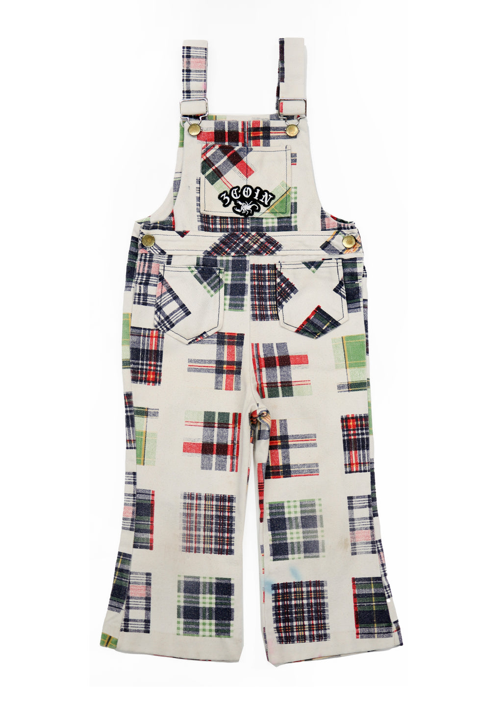 PLAID OVERALLS