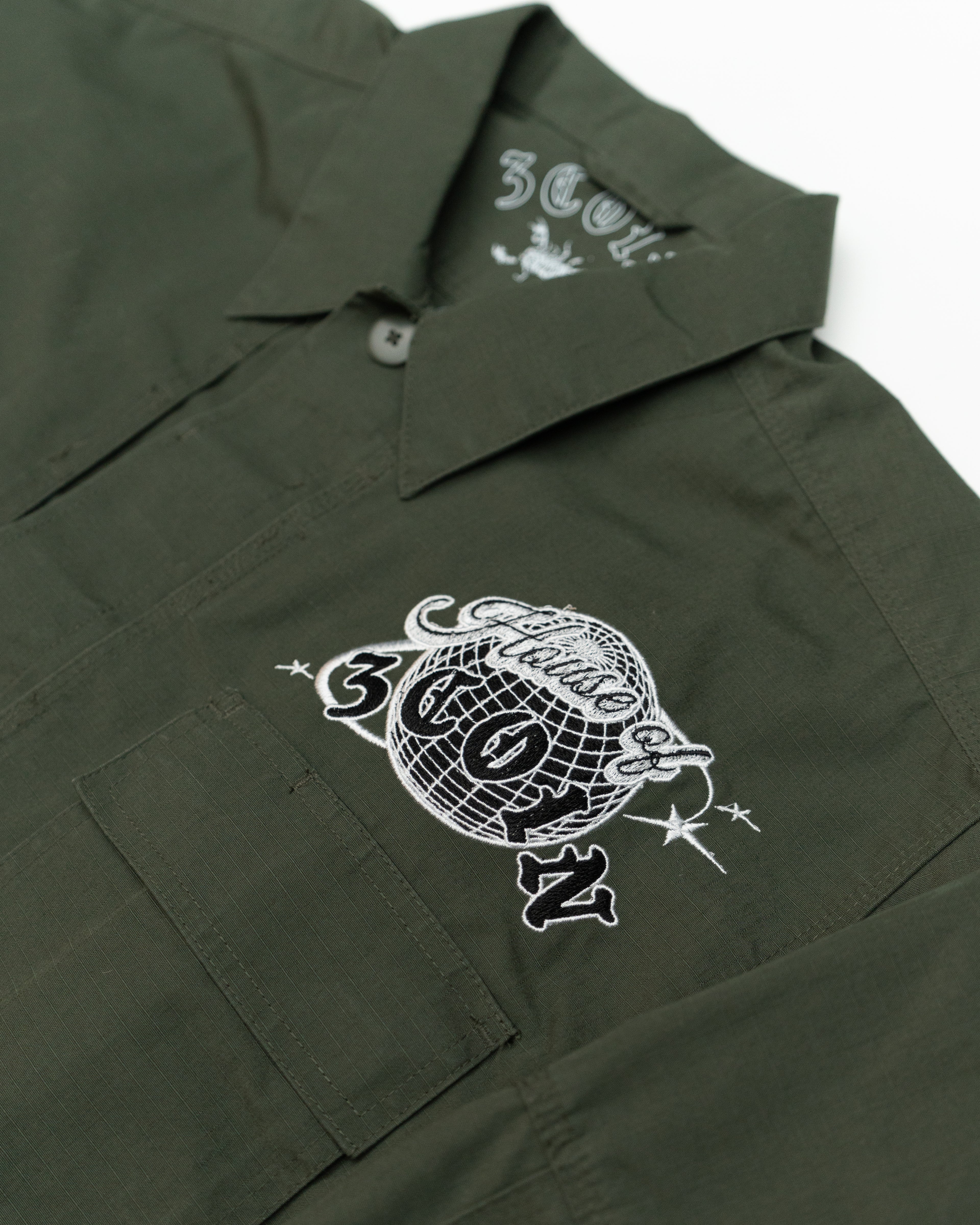 Embroidered Military Jacket
