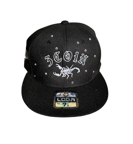 RHINESTONE SCORPION HAT