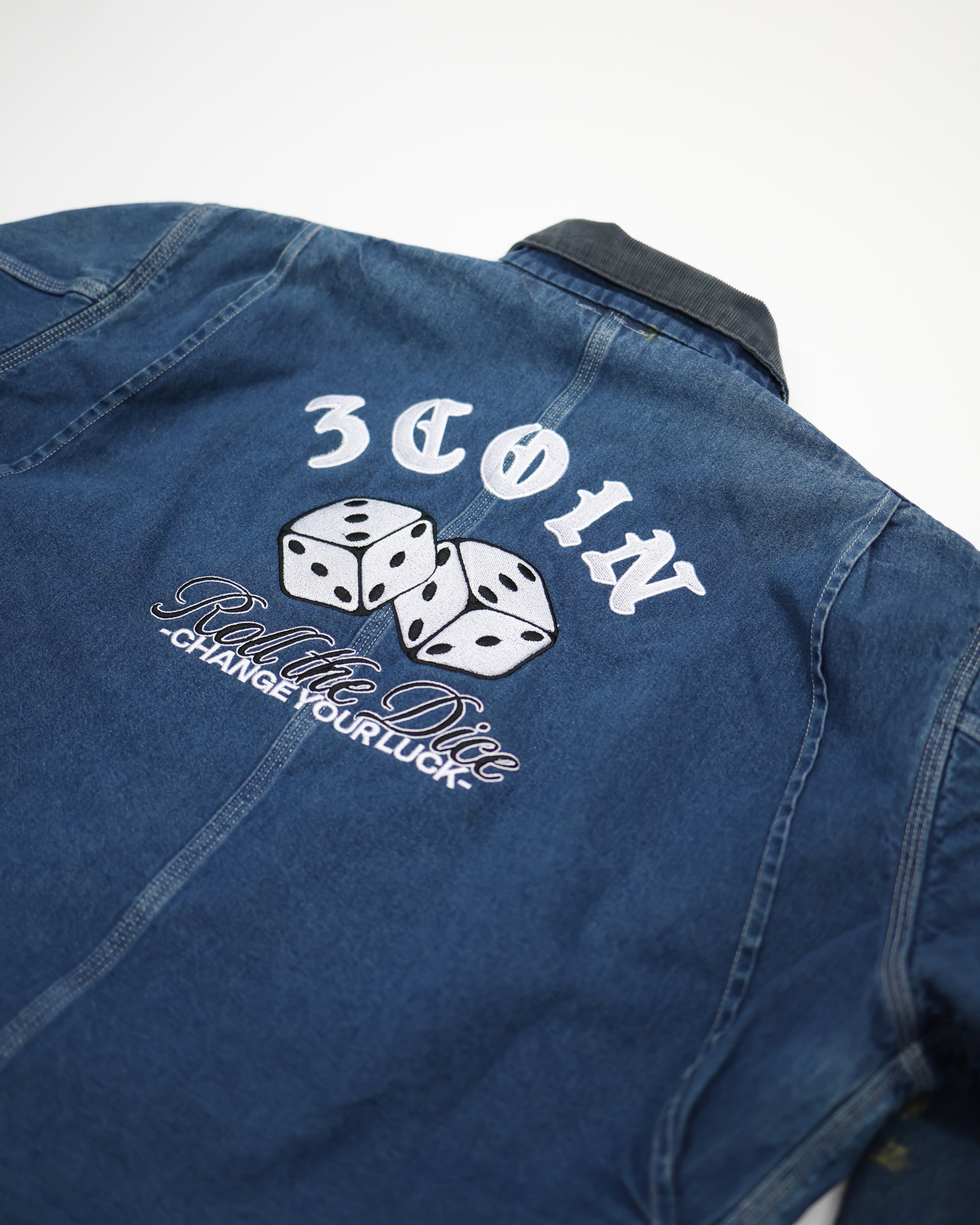 DENIM PATCHED JACKET
