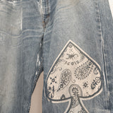 SCREEN PRINTED DENIM