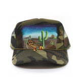 HAND-PAINTED TRUCKER HAT