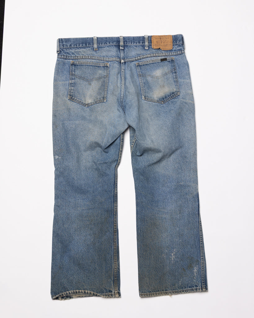 Gold Stitch Flare Denim