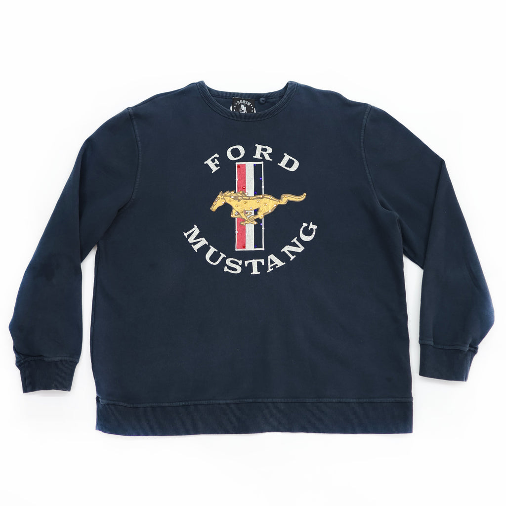 RHINESTONE MUSTANG SWEATER