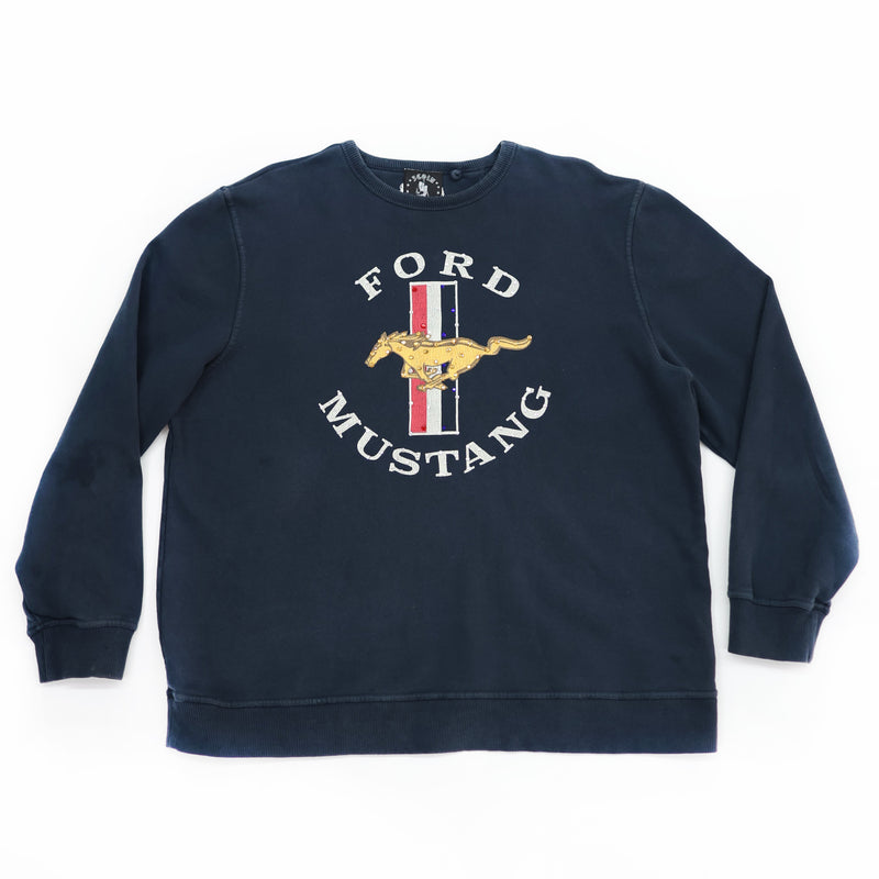 RHINESTONE MUSTANG SWEATER