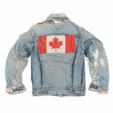 RED LEAF JEAN JACKET