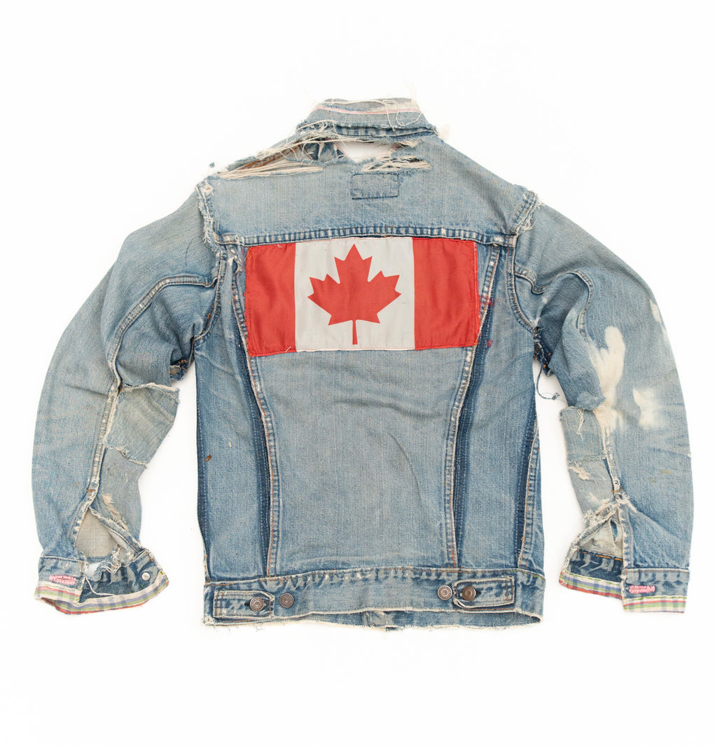 RED LEAF JEAN JACKET