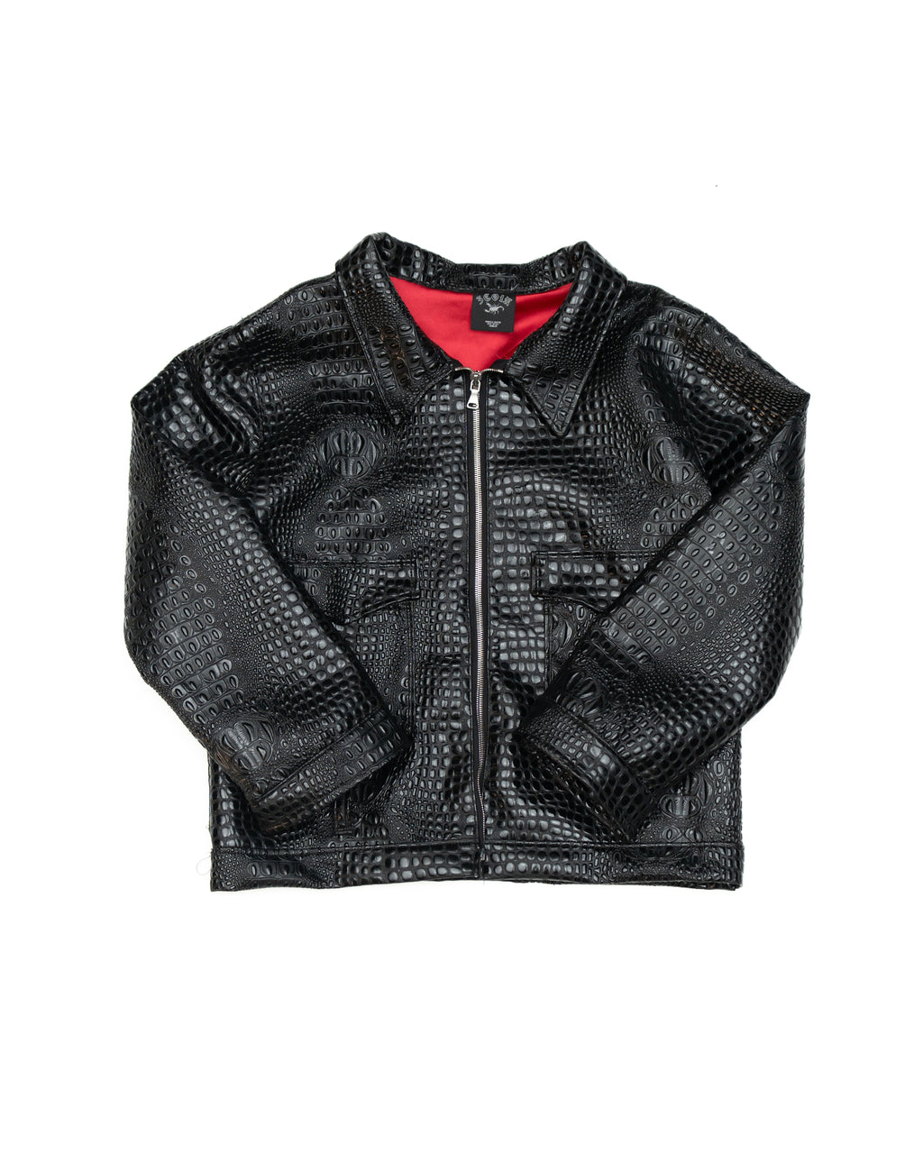 Leather Zip-Up Jacket