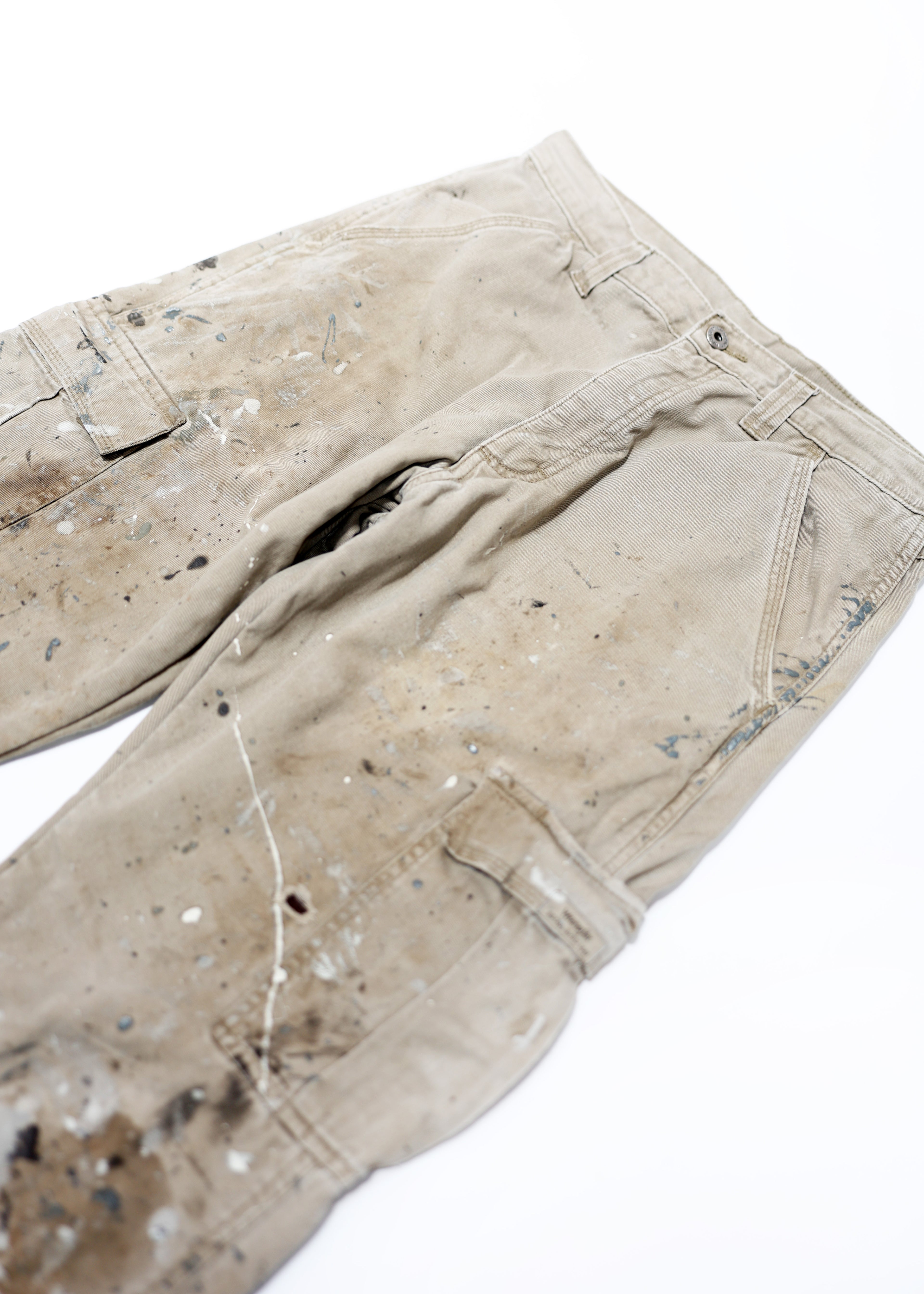 FLARED SPLATTER CARGO PANT