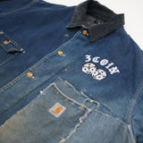 DENIM PATCHED JACKET