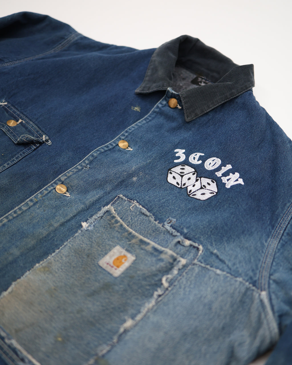 DENIM PATCHED JACKET