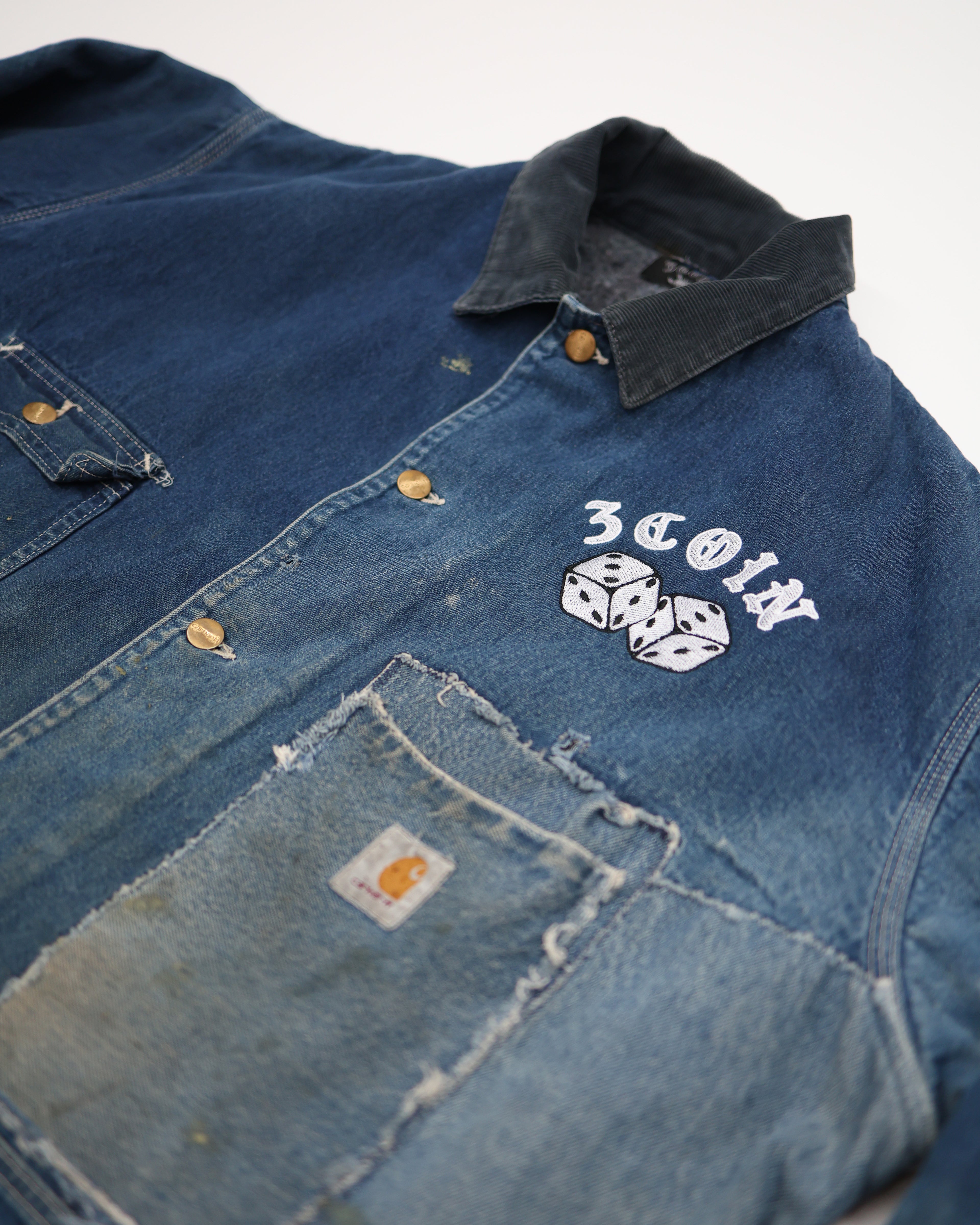 DENIM PATCHED JACKET