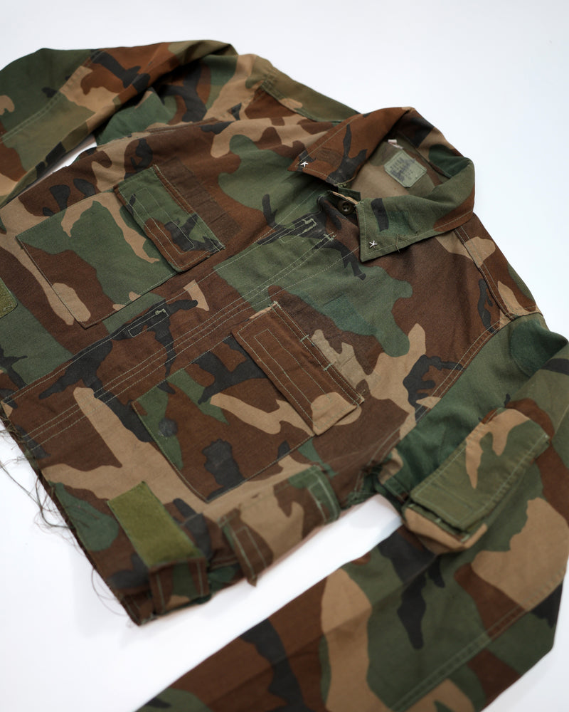 MILITARY CROPPED ZIP-UP