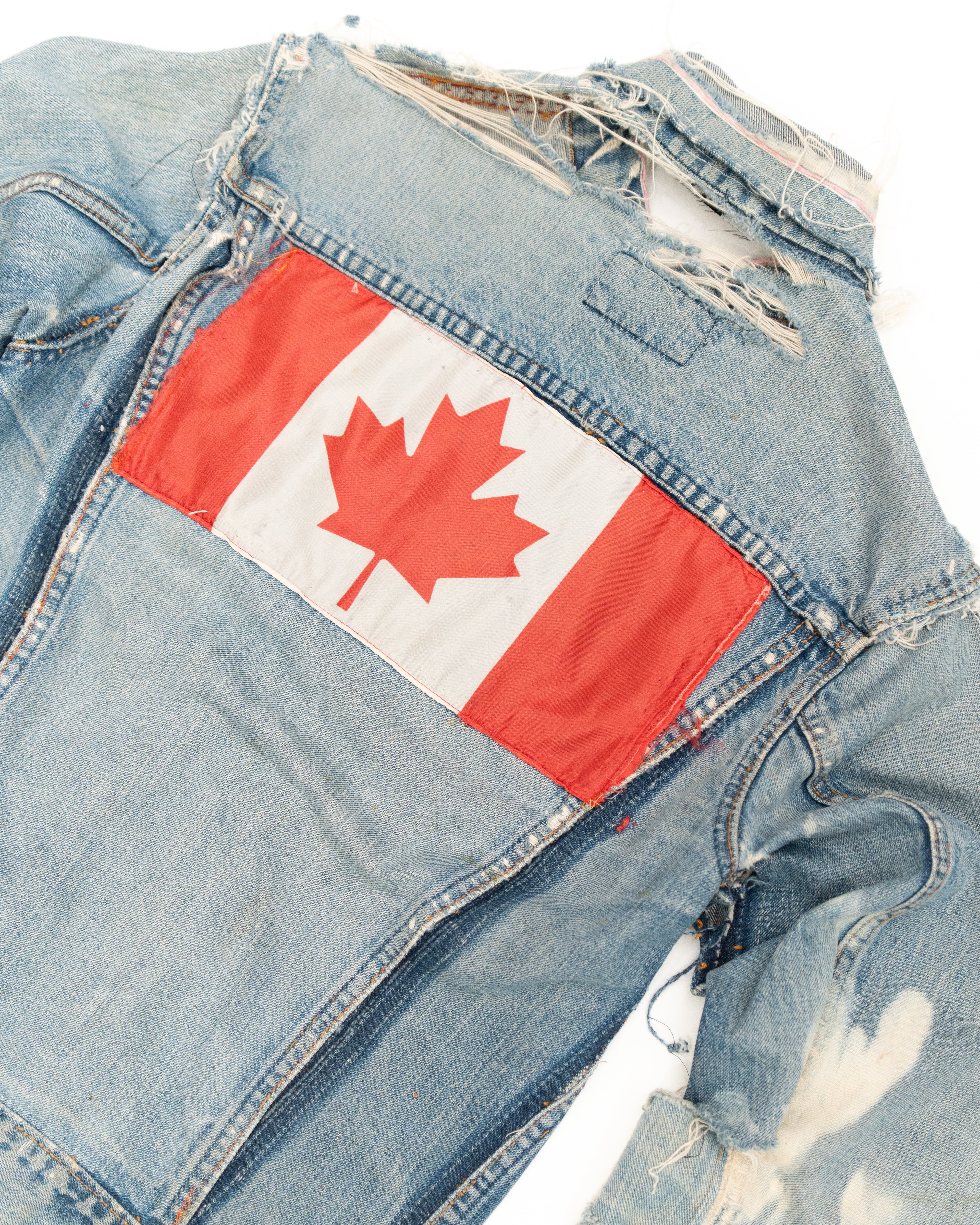 RED LEAF JEAN JACKET