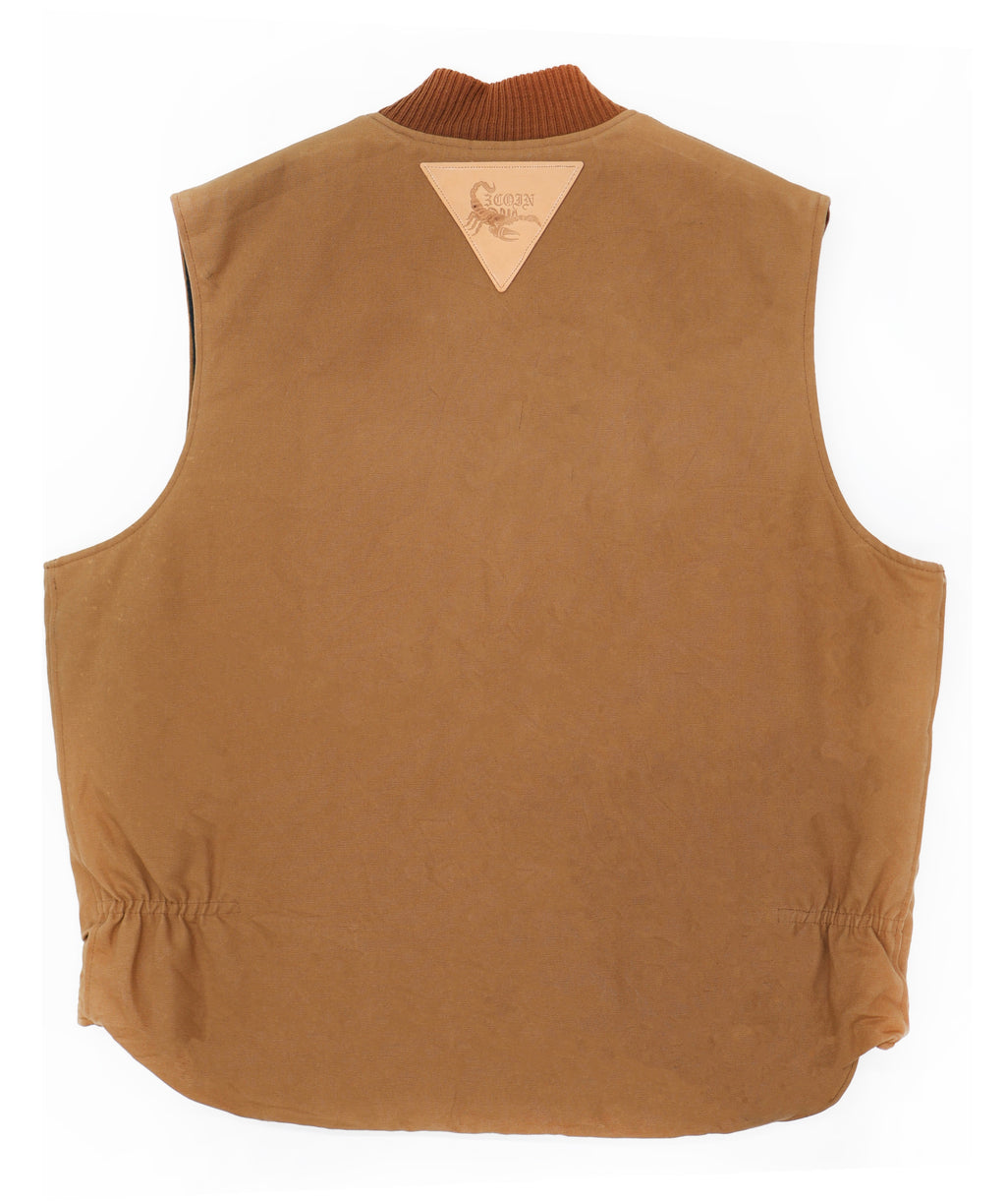 LEATHER PATCH VEST