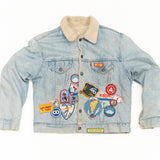 Patched Denim Jacket