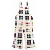 PLAID OVERALLS