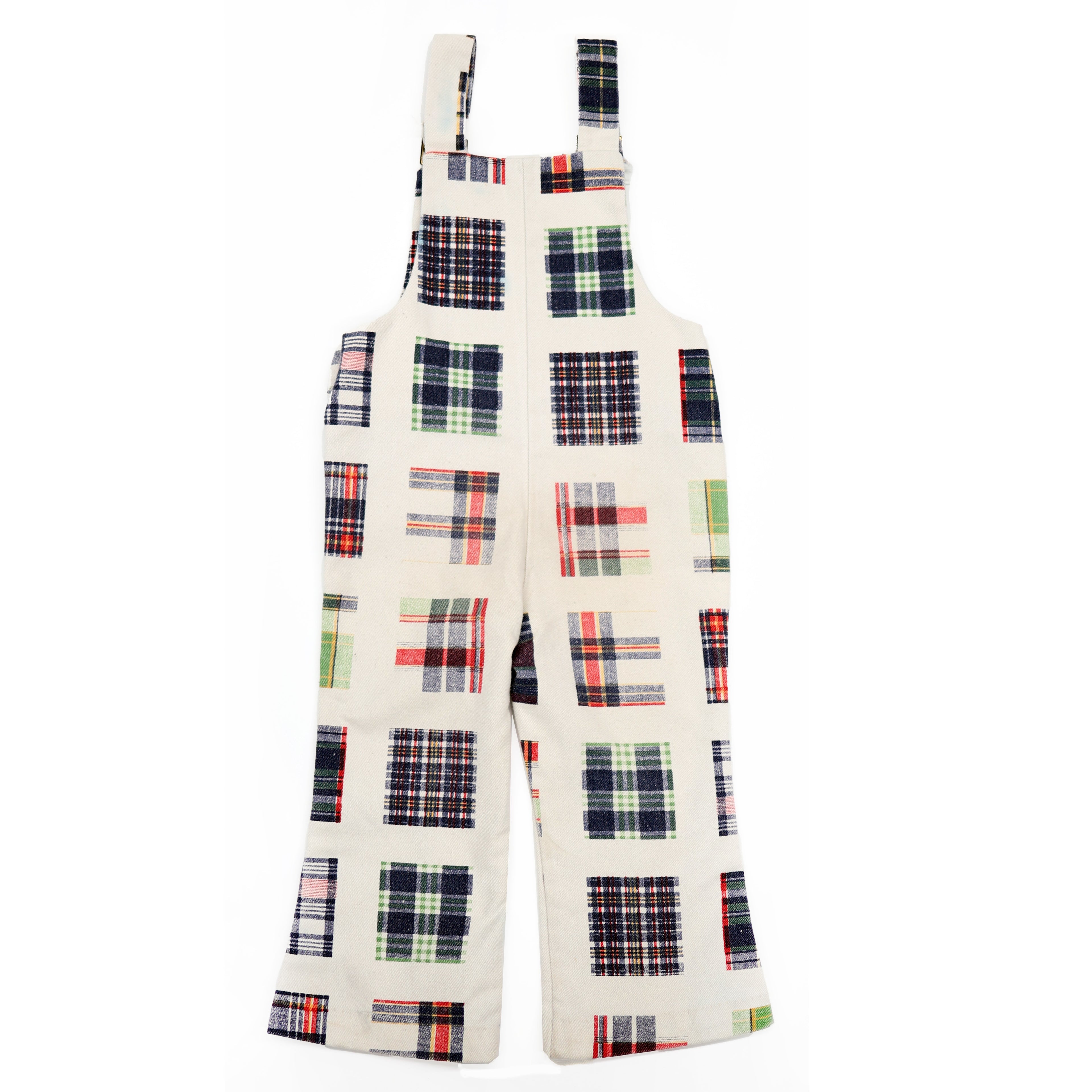 PLAID OVERALLS