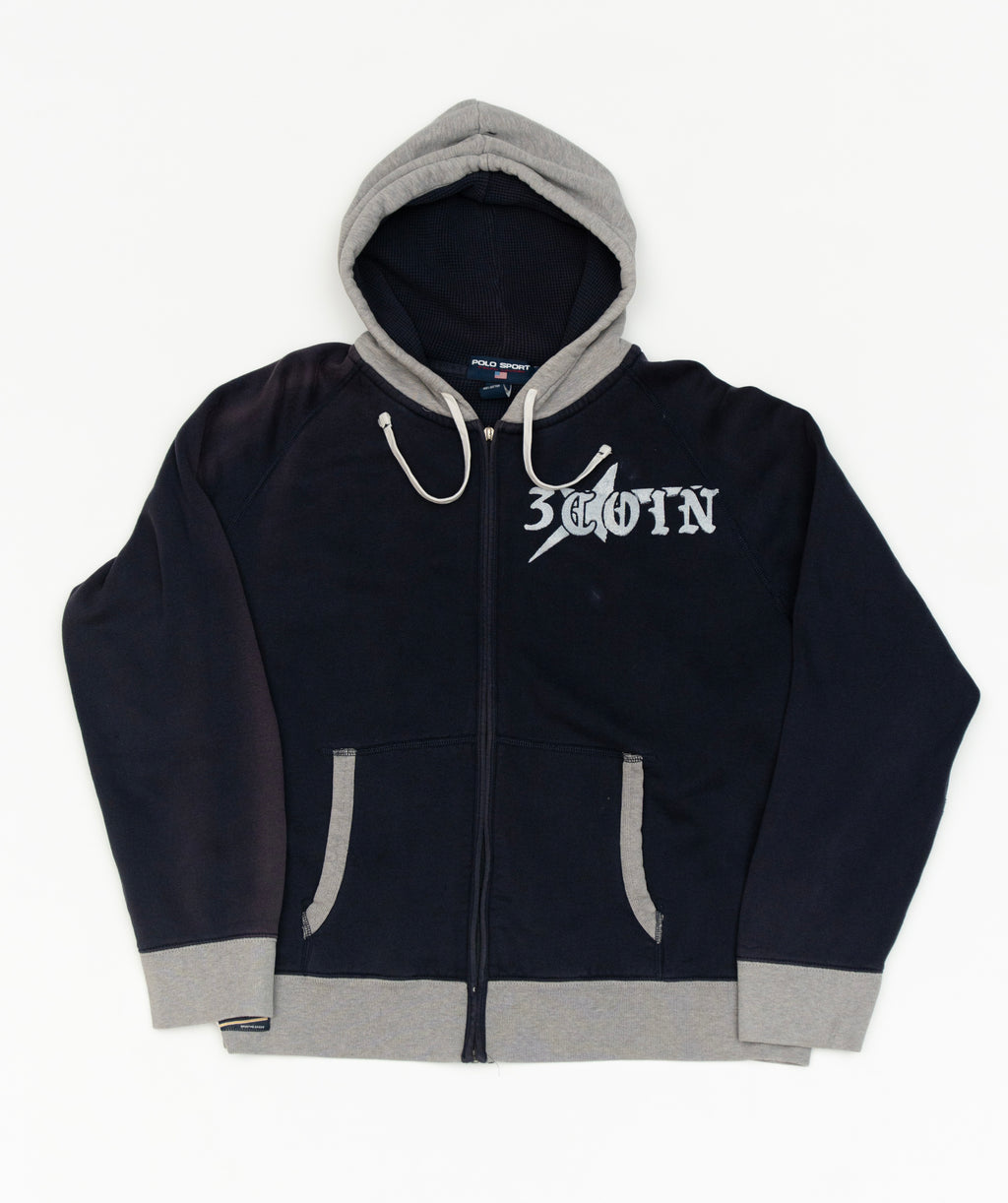 Navy Zip Up Hoodie