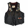 ASCENCIO PINNED LEATHER VEST