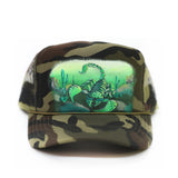 HAND-PAINTED TRUCKER HAT