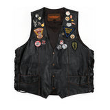 UNIK PINNED LEATHER VEST
