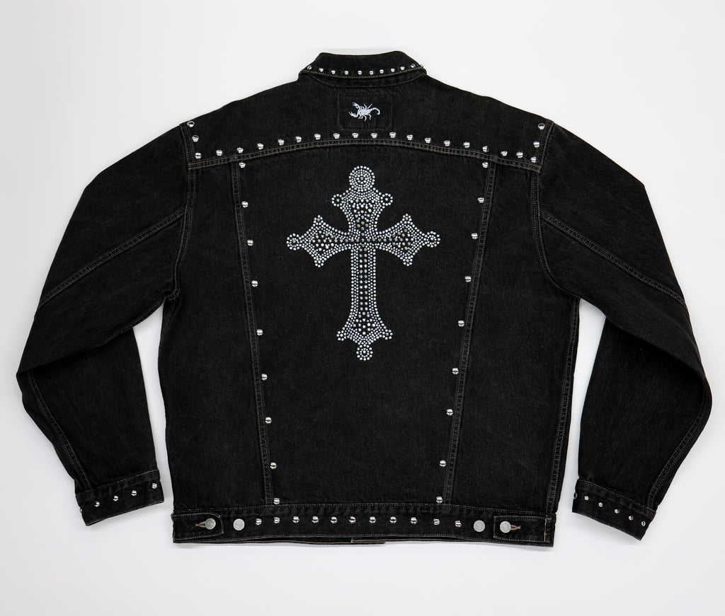 STUDDED DENIM JACKET
