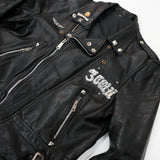 STUDDED & PAINTED LEATHER JACKET