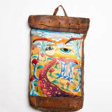 Custom Painted Messenger Bag