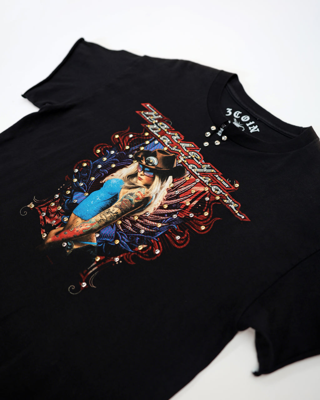 STUDDED HARLEY DAVIDSON T-SHIRT