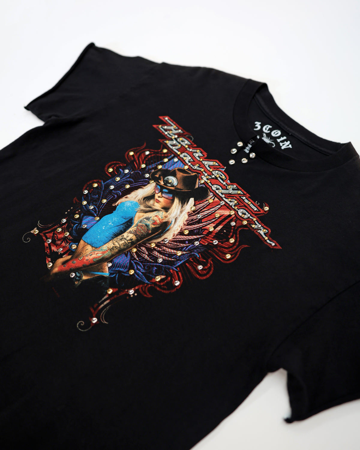 STUDDED HARLEY DAVIDSON T-SHIRT
