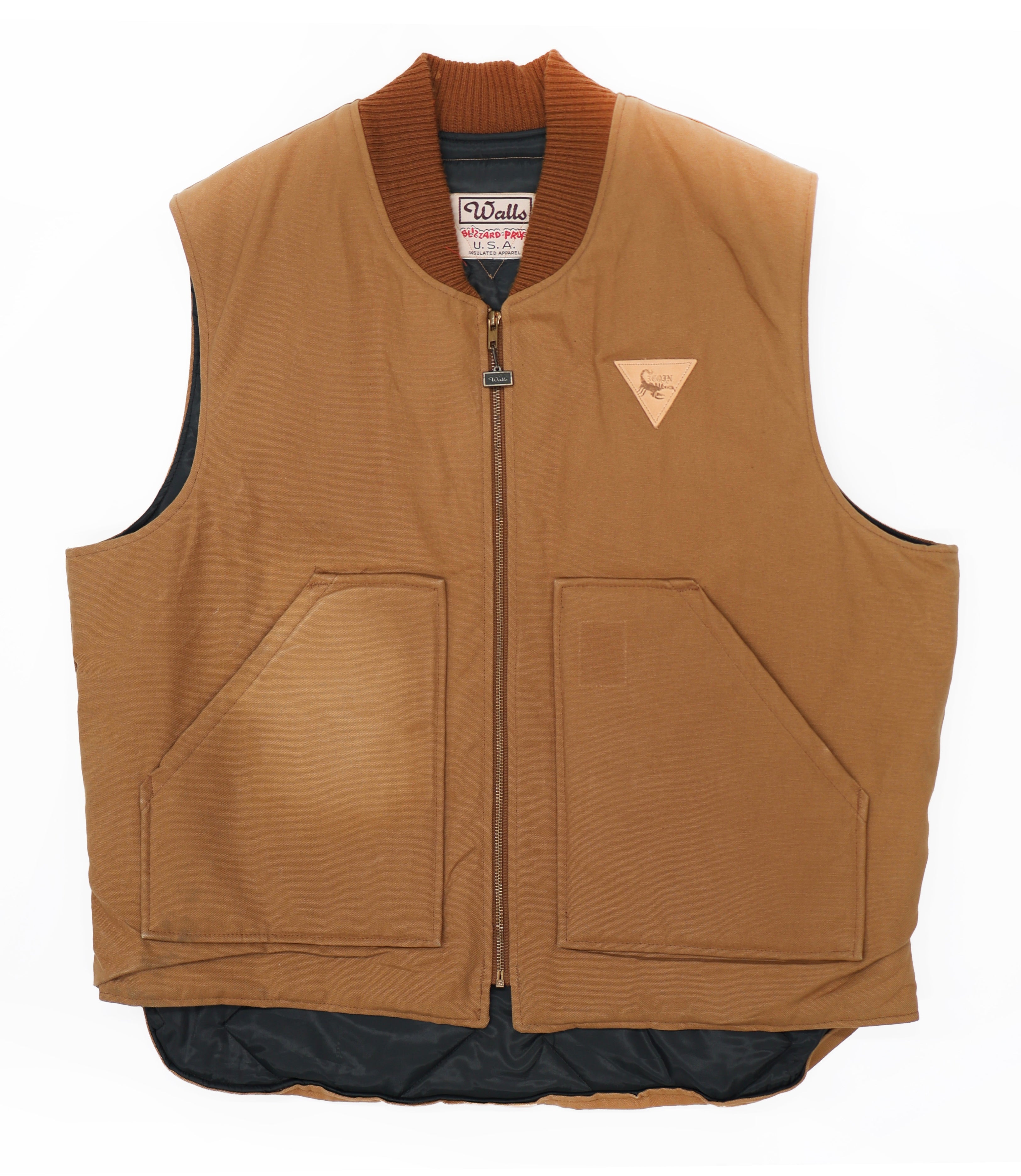 LEATHER PATCH VEST