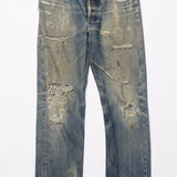 Distressed APC Denim