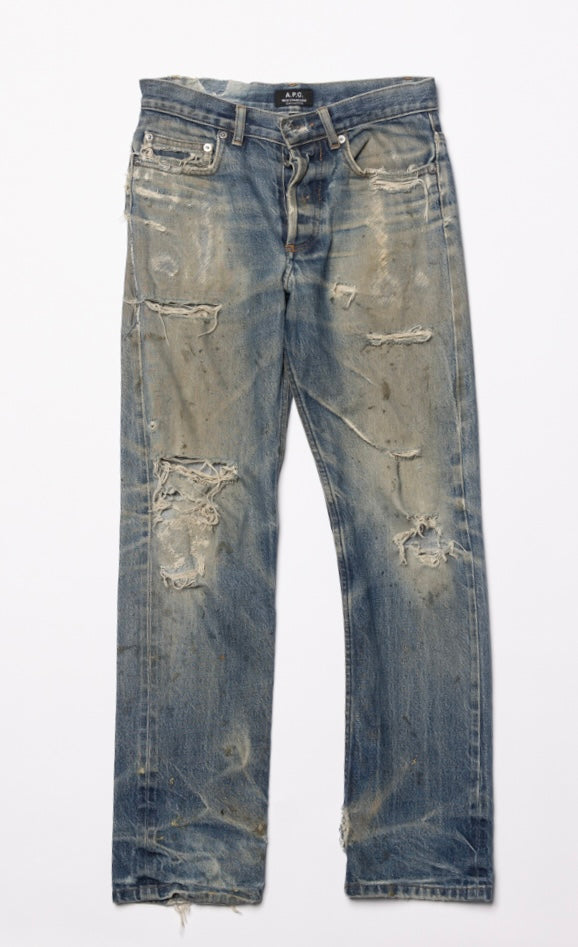 Distressed APC Denim