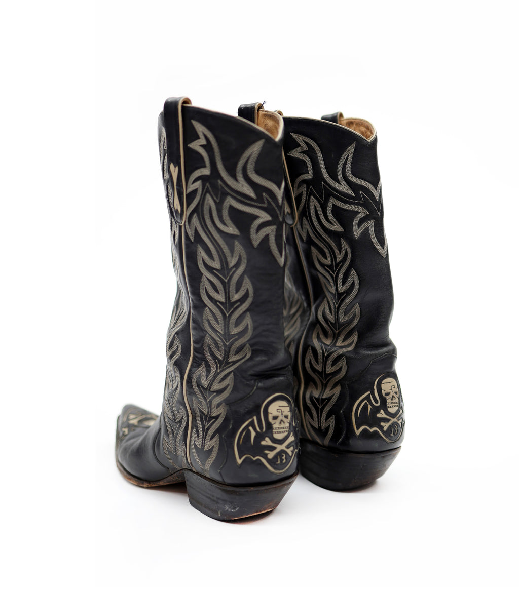 SKULL COWBOY BOOTS