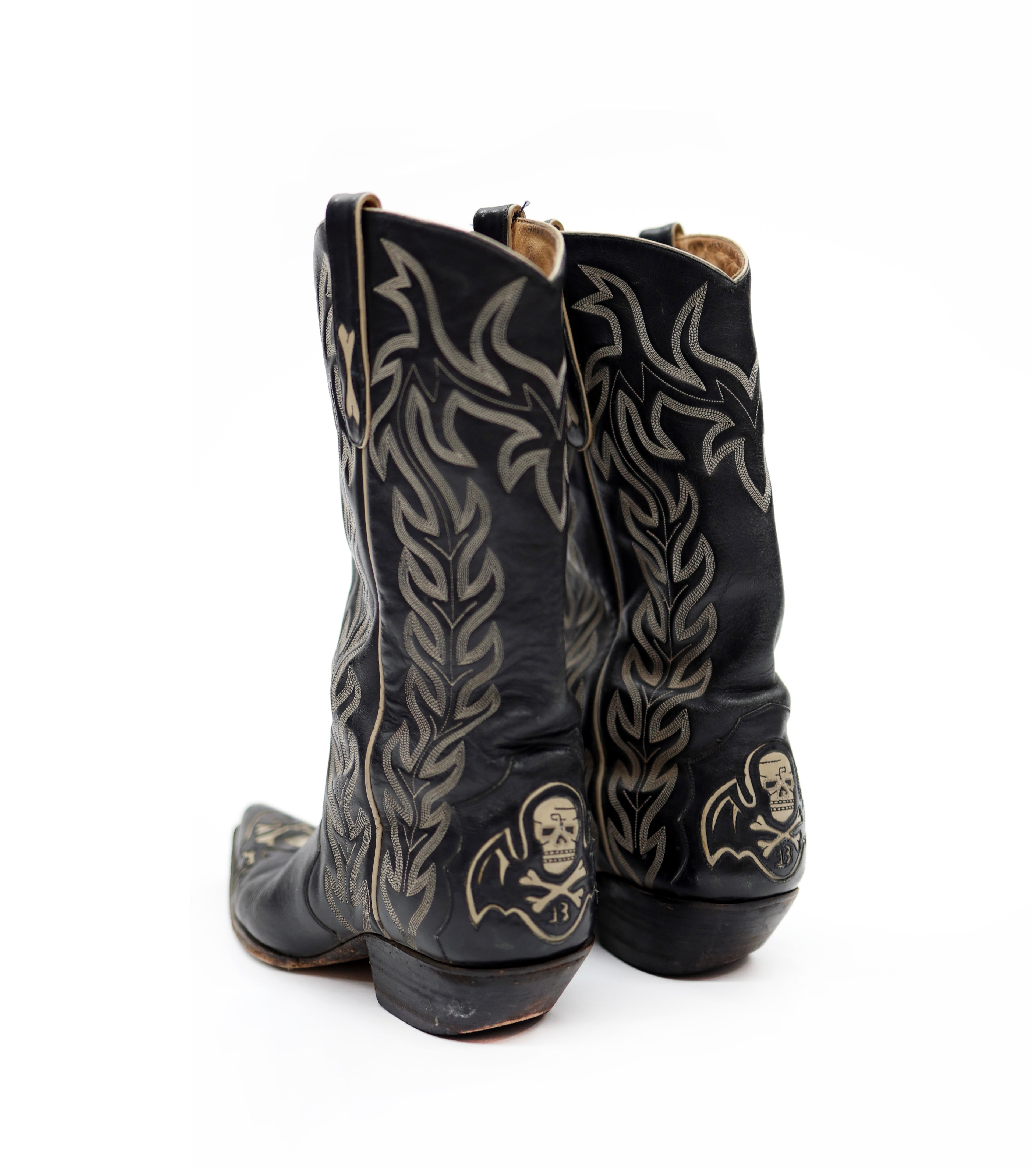 SKULL COWBOY BOOTS